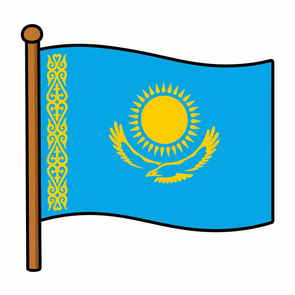 Kazakhstan Flag