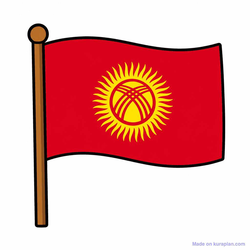 Kyrgyzstan Flag