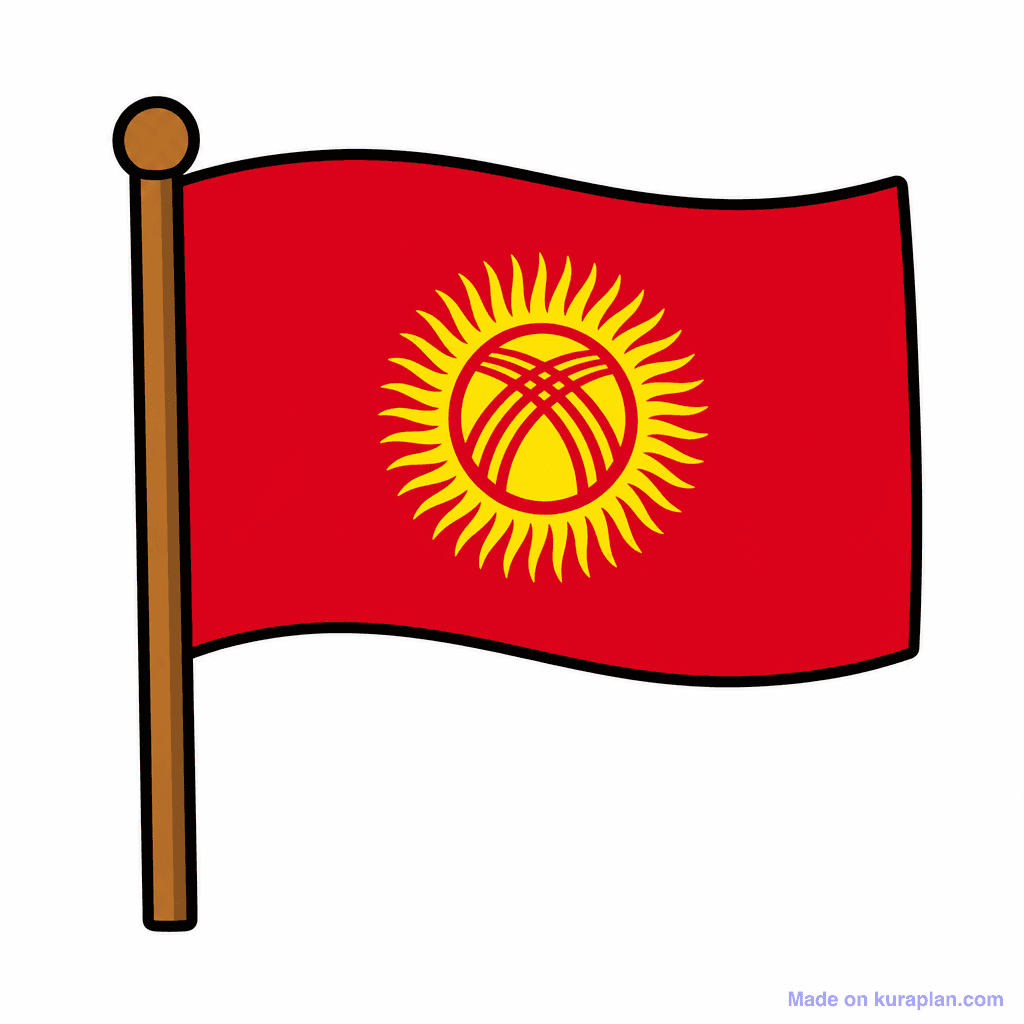 Kyrgyzstan Flag