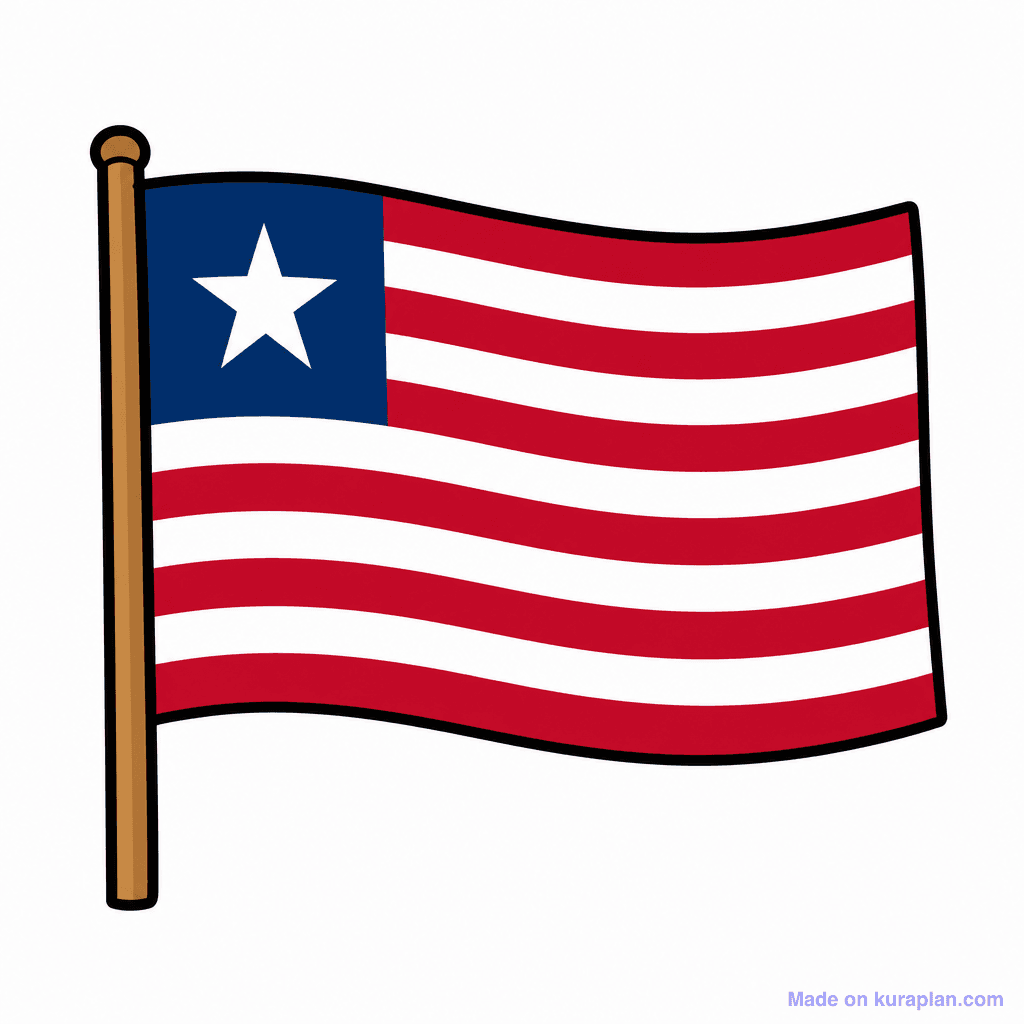 Liberia Flag