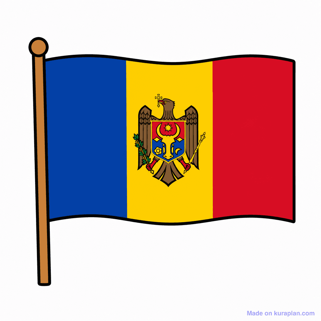 Moldova Flag