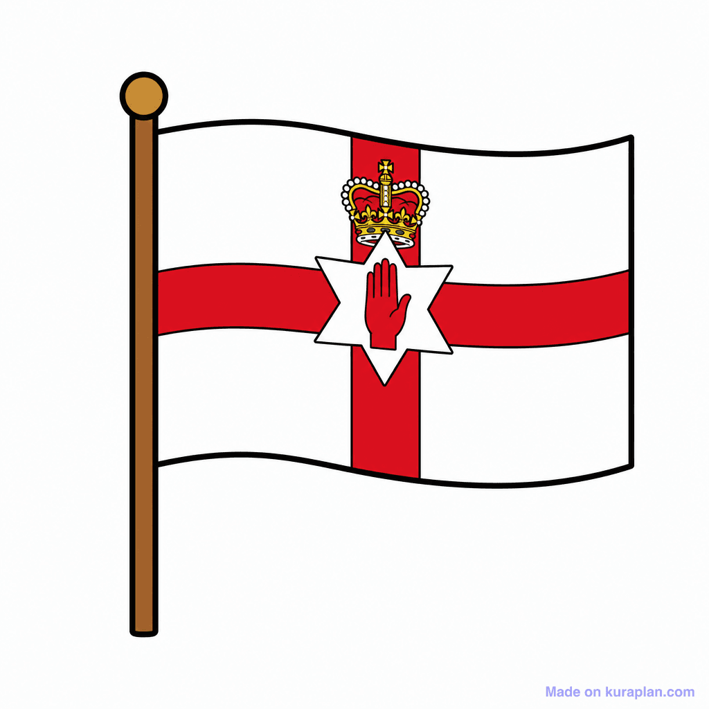 Northern Ireland (Ulster banner) Flag
