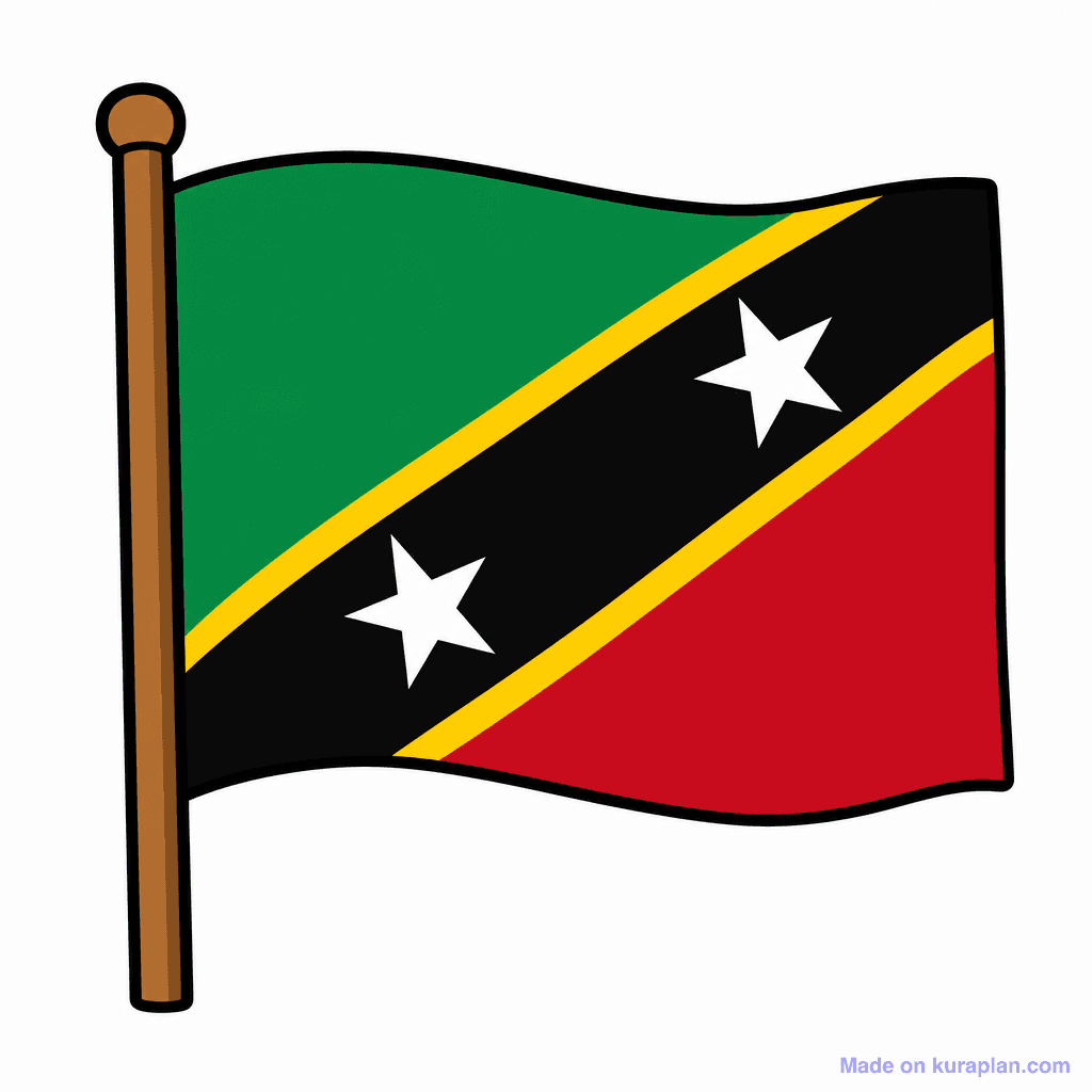 Saint Kitts and Nevis Flag