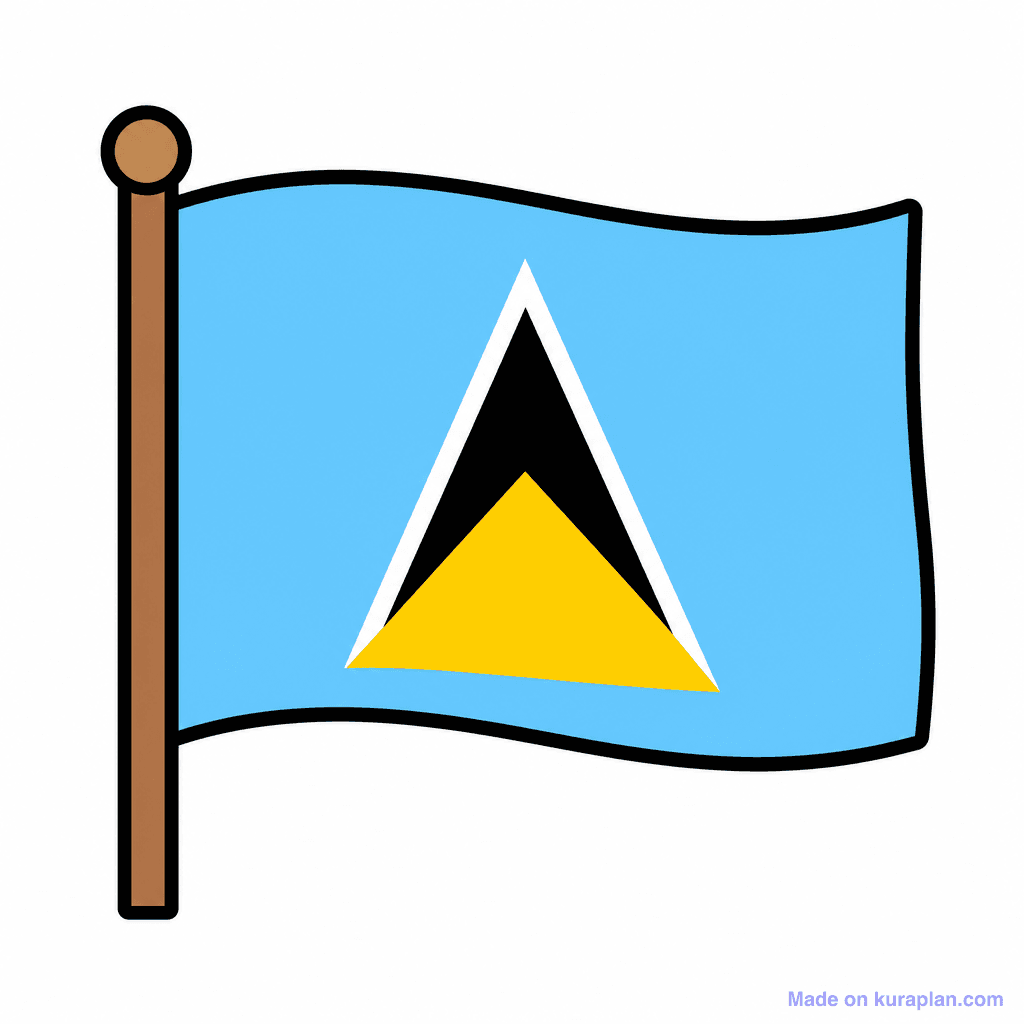 Saint Lucia Flag