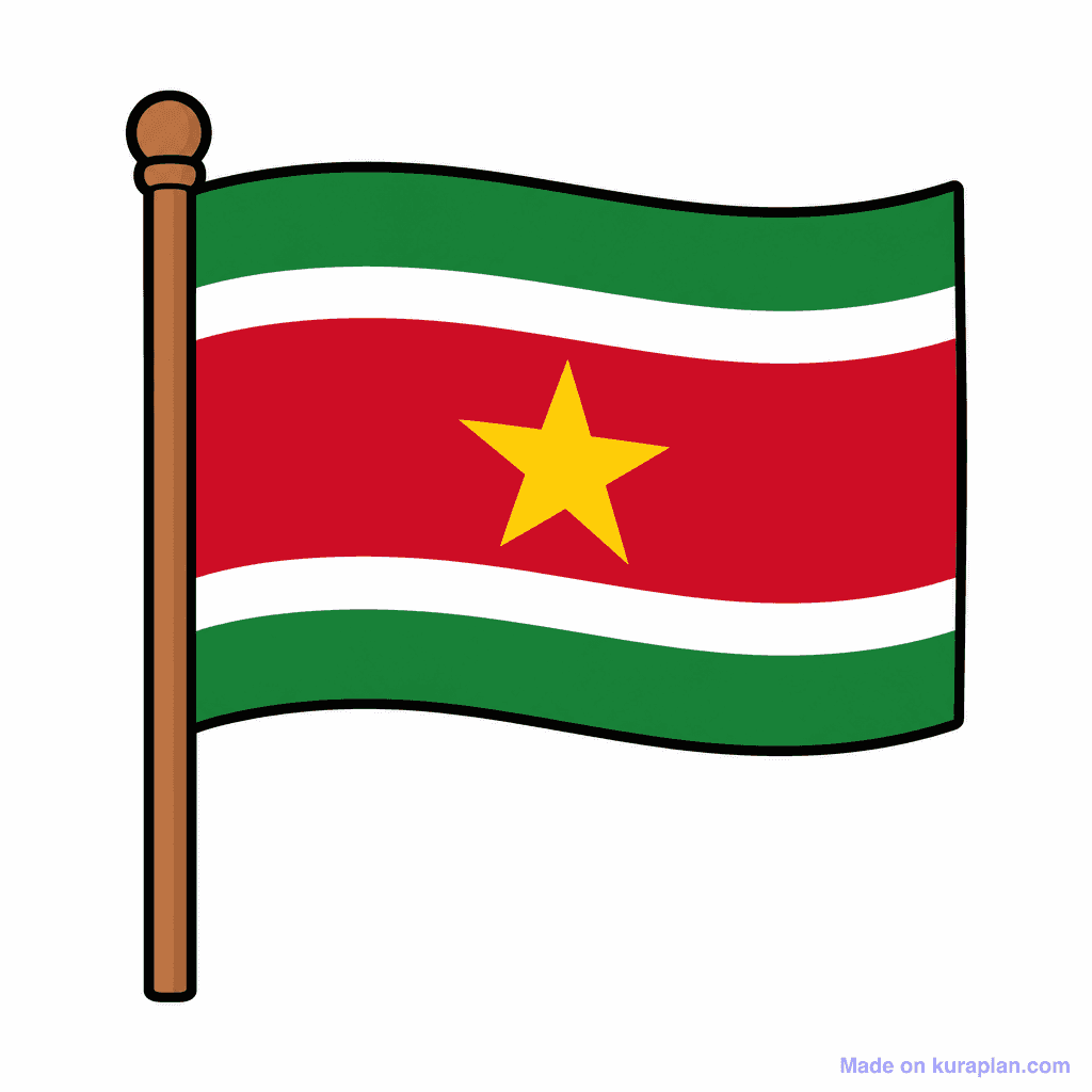 Suriname Flag