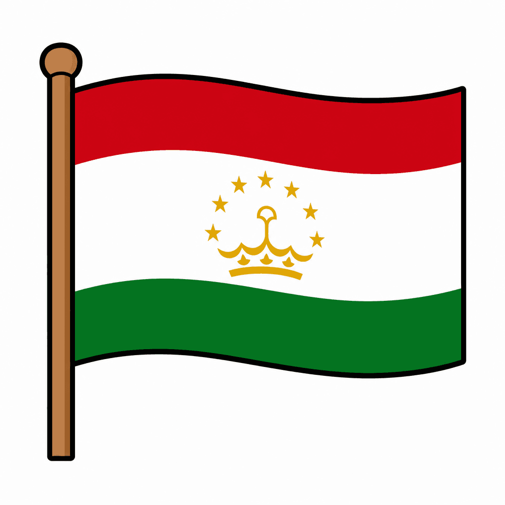 Tajikistan Flag