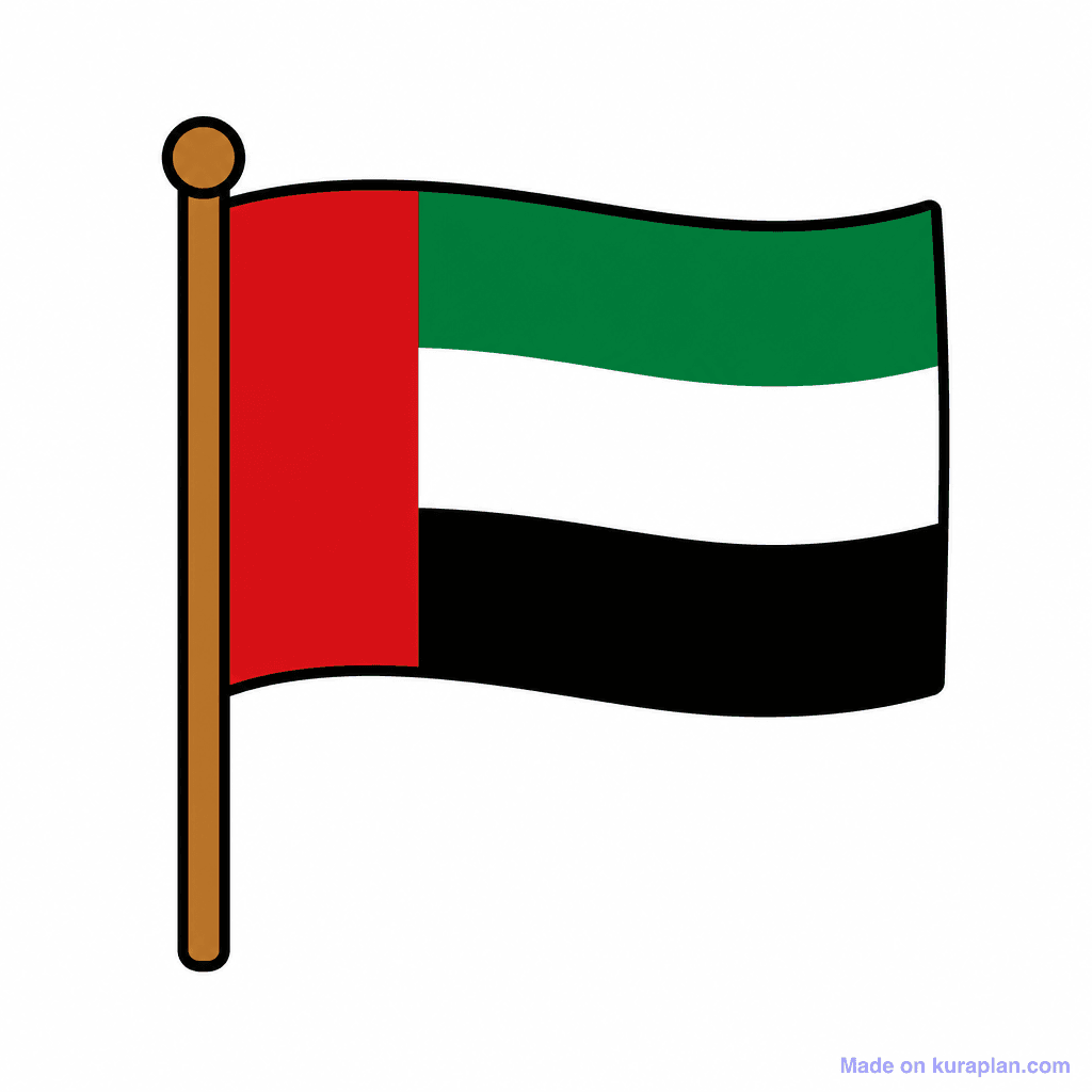 United Arab Emirates Flag