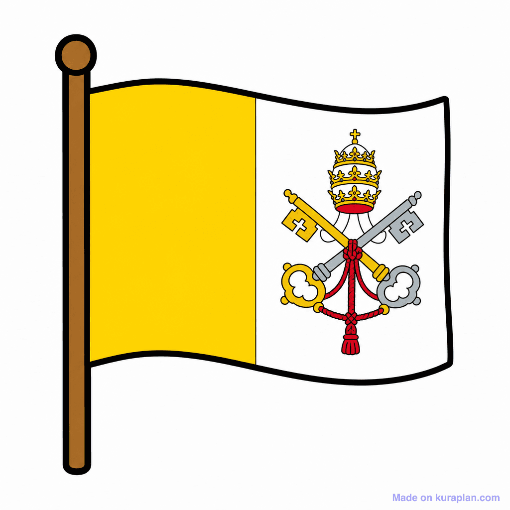 Vatican City Flag
