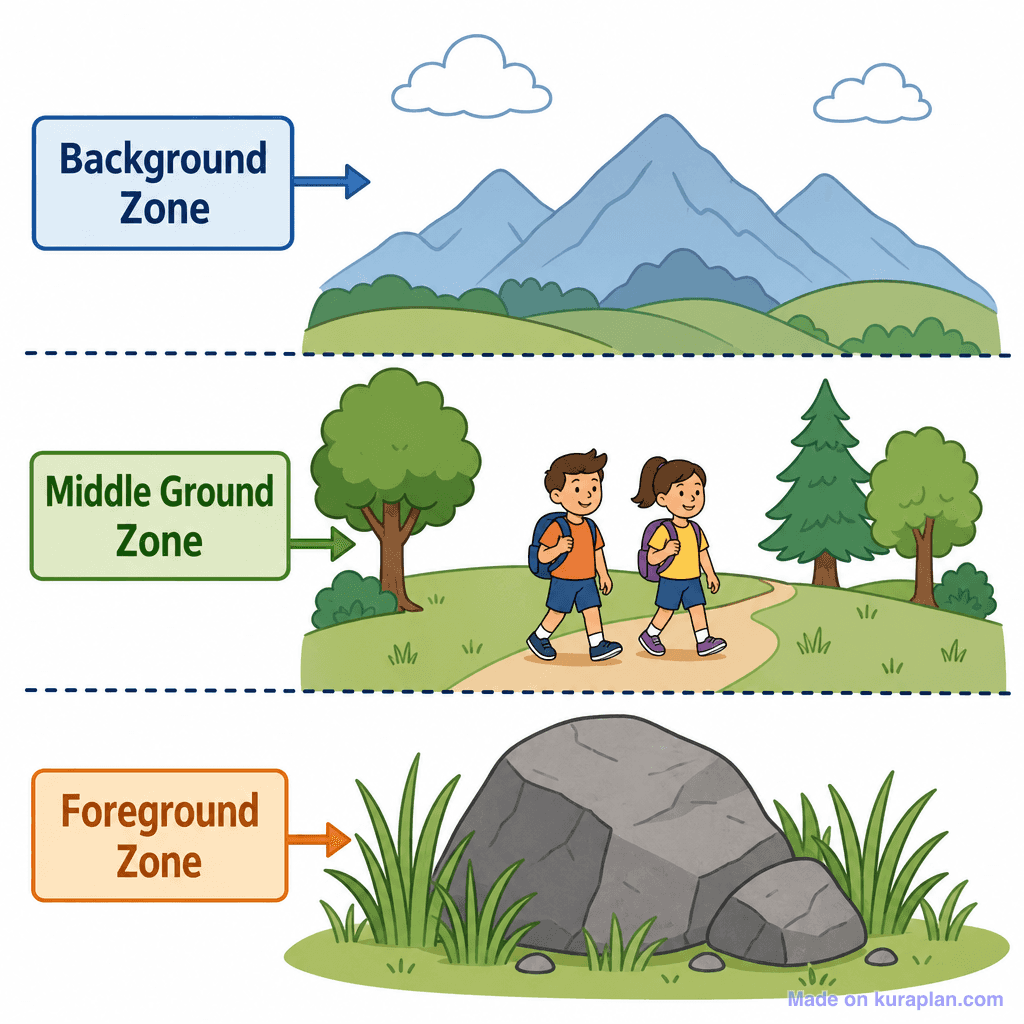 Foreground, Middle Ground & Background (simple)