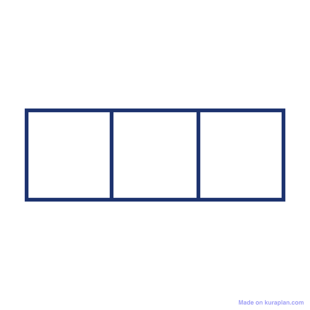 Fraction Bar — 0/3 (zero)