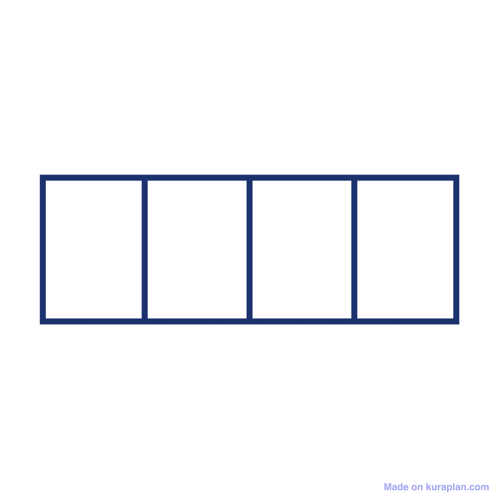 Fraction Bar — 0/4 (zero)