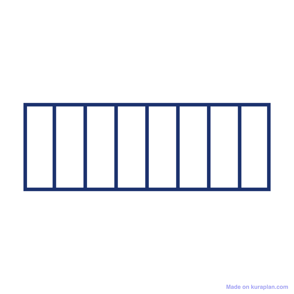 Fraction Bar — 0/8 (zero)