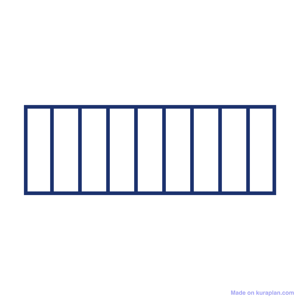 Fraction Bar — 0/9 (zero)