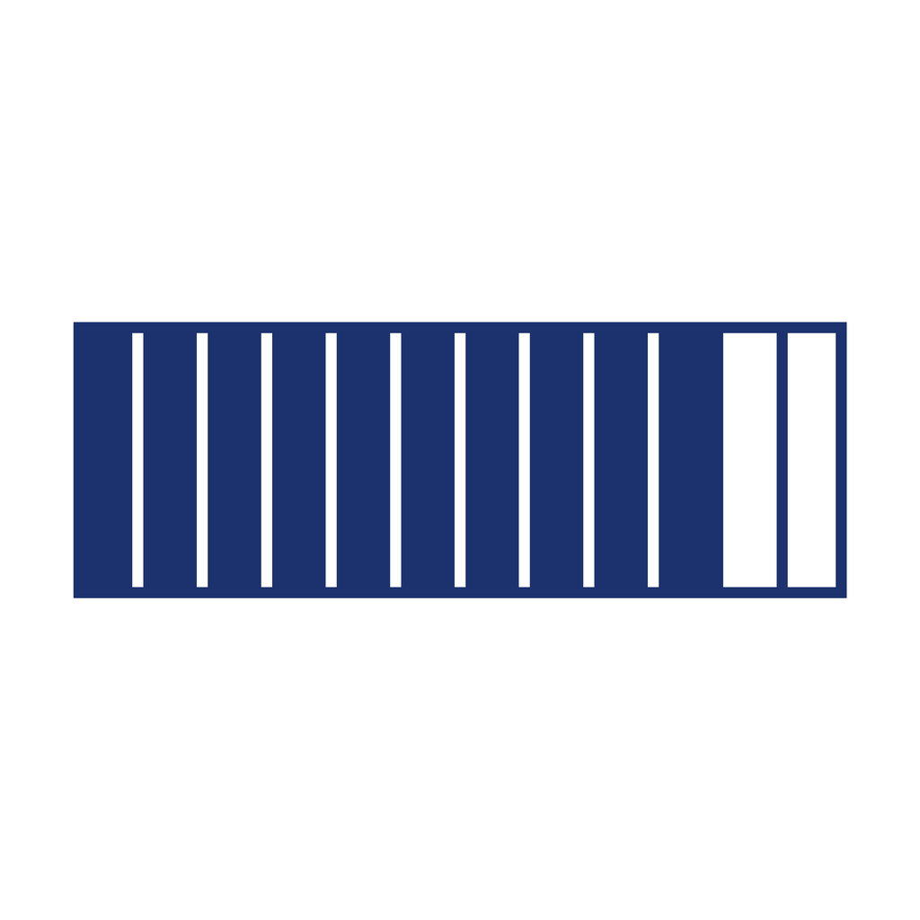 Fraction Bar — 10/12 (ten twelfths)