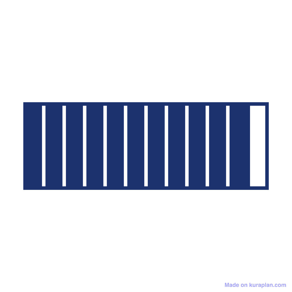 Fraction Bar — 11/12 (eleven twelfths)