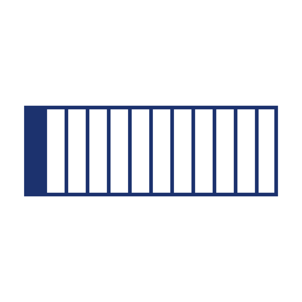 Fraction Bar — 1/12 (one twelfth)