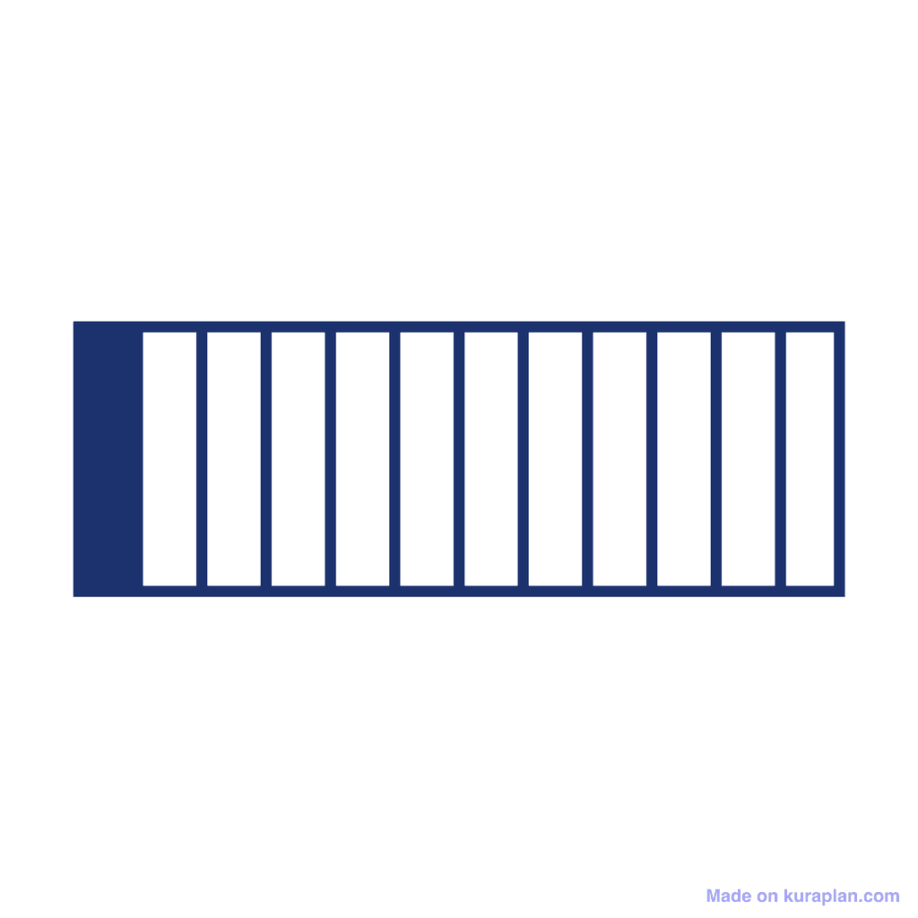 Fraction Bar — 1/12 (one twelfth)