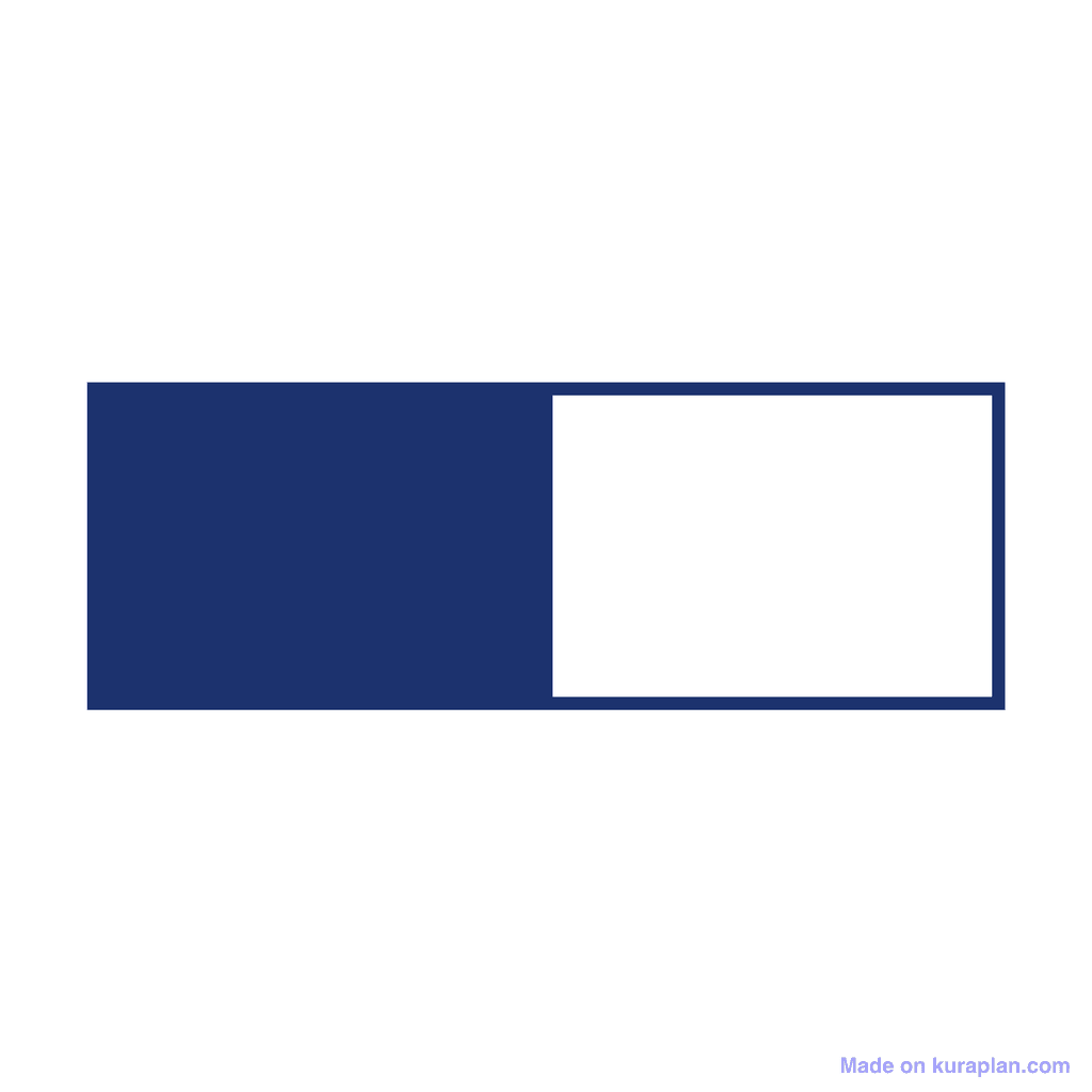 Fraction Bar — 1/2 (one half)