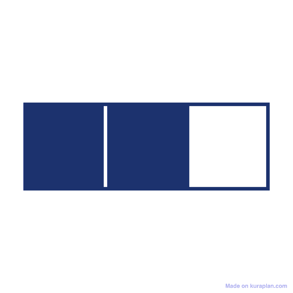 Fraction Bar — 2/3 (two thirds)