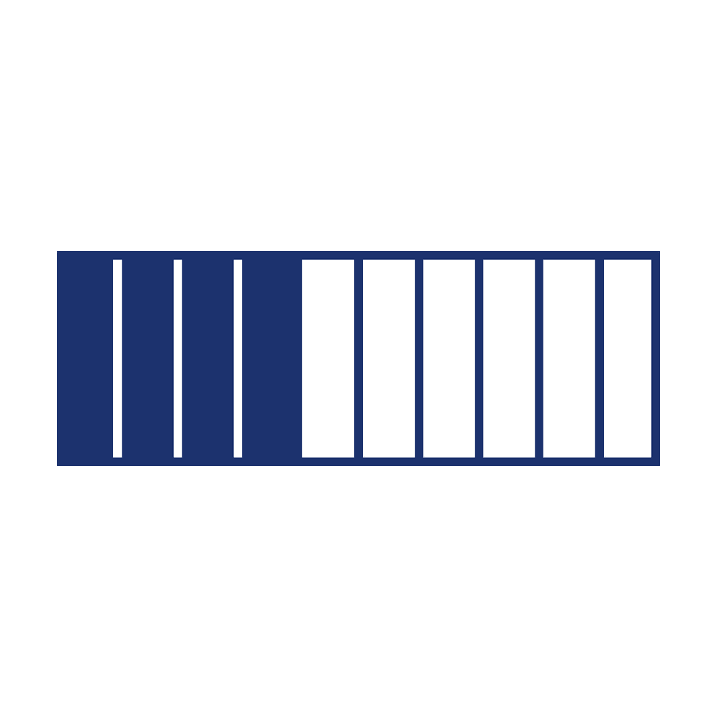 Fraction Bar — 4/10 (four tenths)