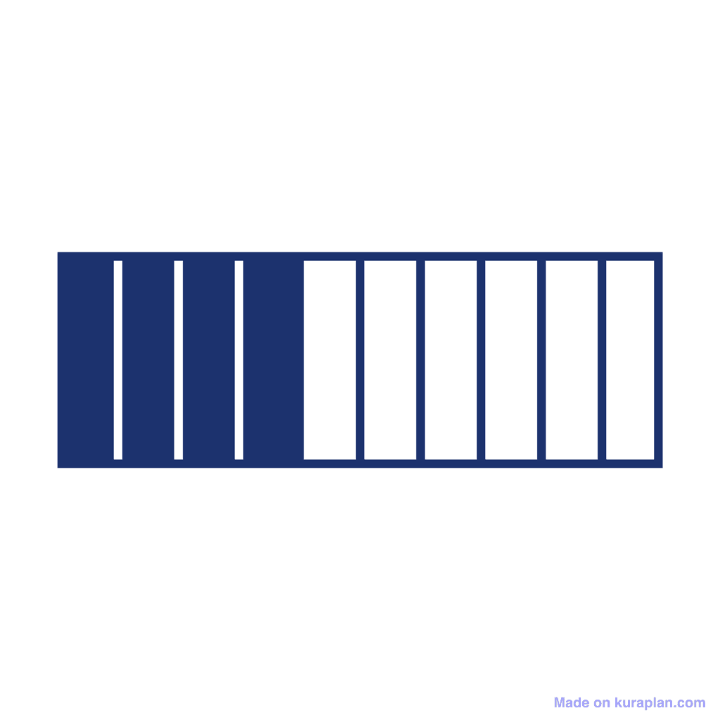 Fraction Bar — 4/10 (four tenths)