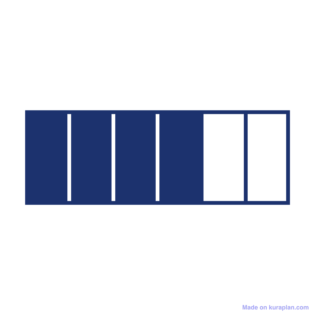 Fraction Bar — 4/6 (four sixths)