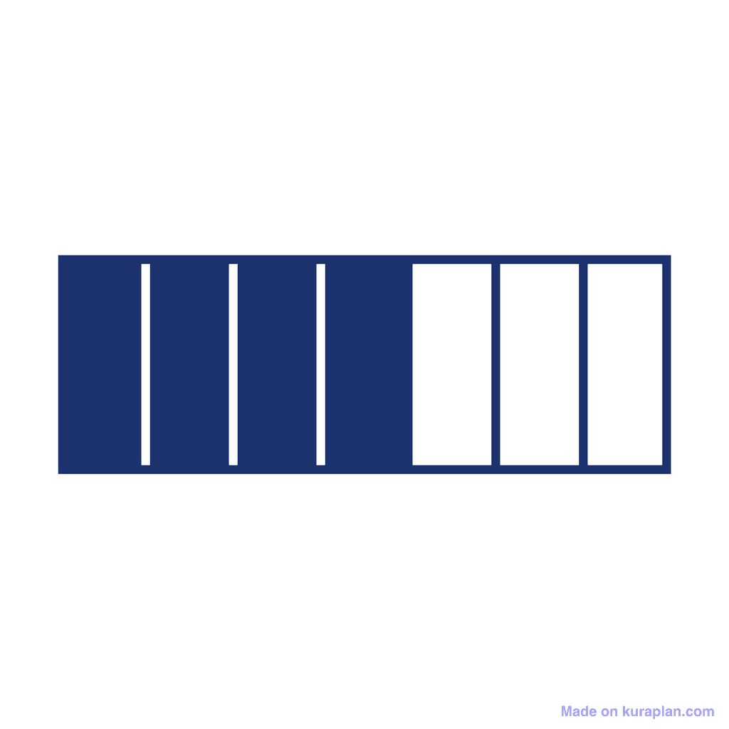 Fraction Bar — 4/7 (four sevenths)