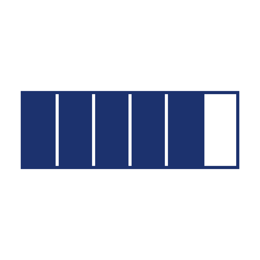 Fraction Bar — 5/6 (five sixths)