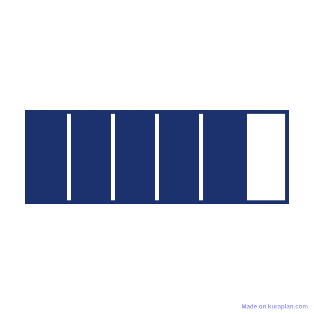 Fraction Bar — 5/6 (five sixths)