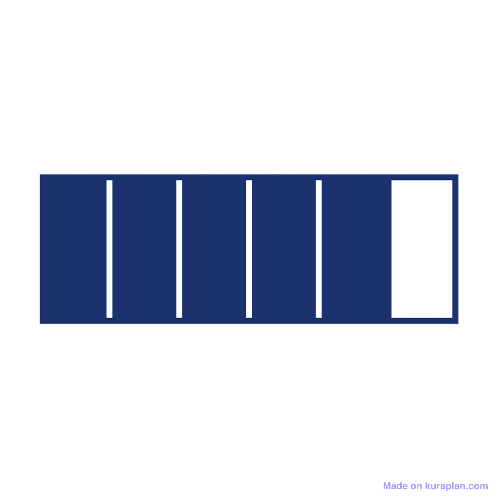 Fraction Bar — 5/6 (five sixths)