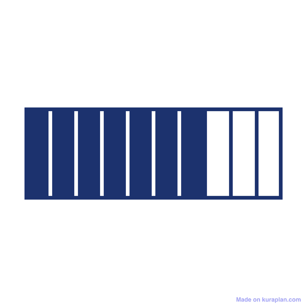 Fraction Bar — 7/10 (seven tenths)