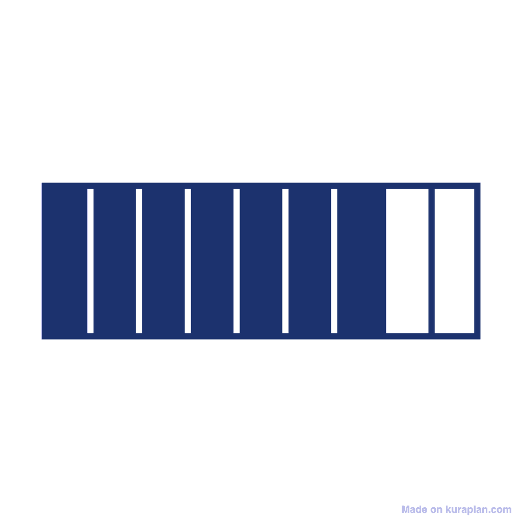 Fraction Bar — 7/9 (seven ninths)