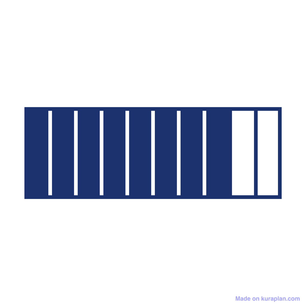Fraction Bar — 8/10 (eight tenths)