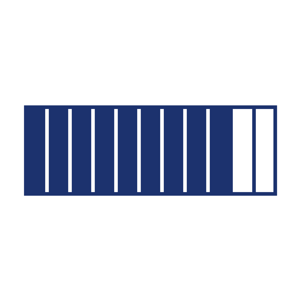 Fraction Bar — 9/11 (nine elevenths)