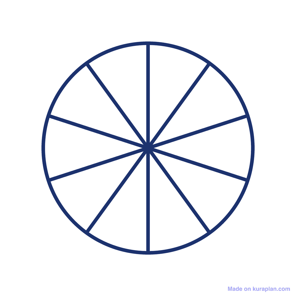 Fraction Circle — 0/10 (zero)