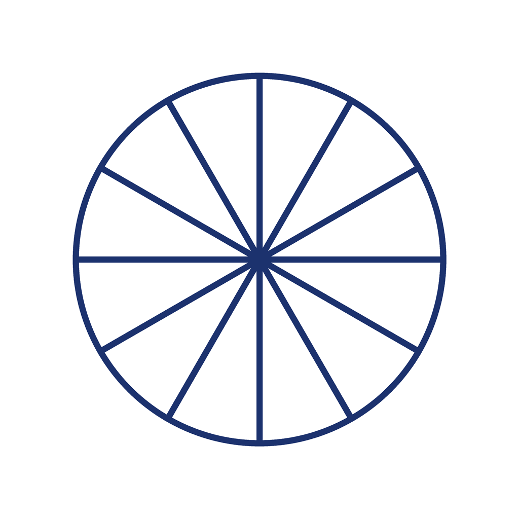 Fraction Circle — 0/12 (zero)