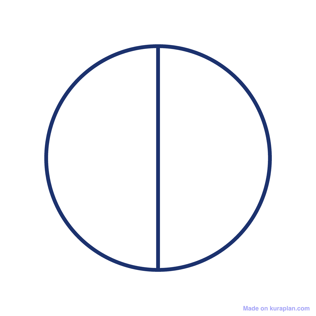 Fraction Circle — 0/2 (zero)