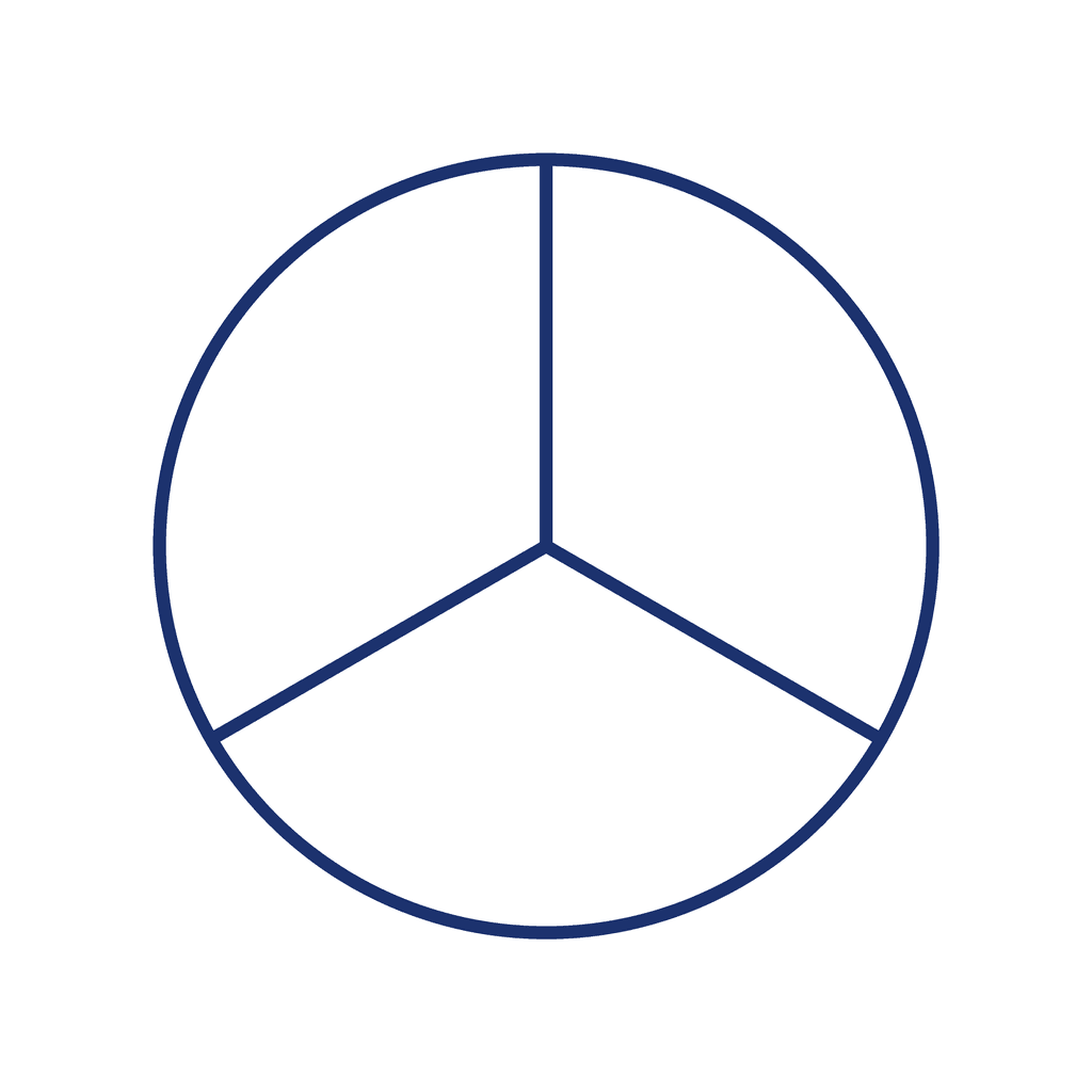 Fraction Circle — 0/3 (zero)
