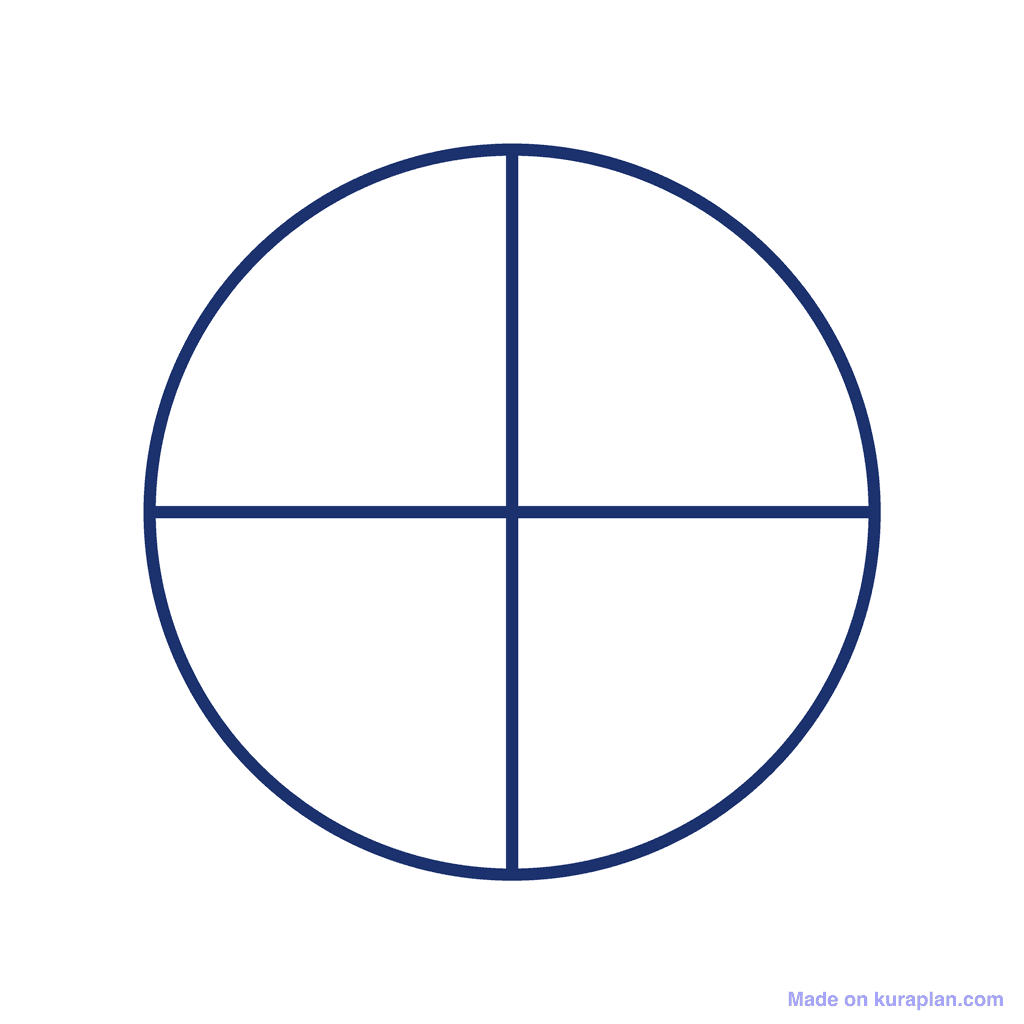 Fraction Circle — 0/4 (zero)