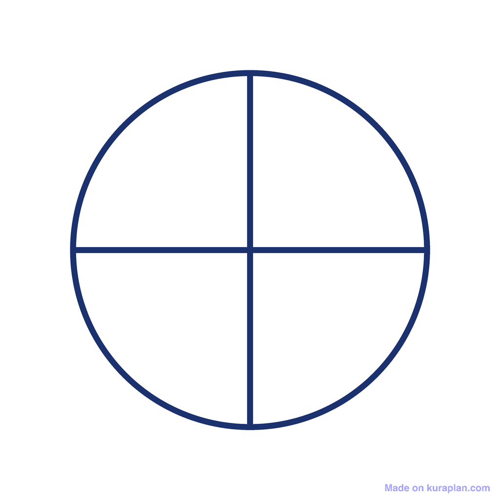 Fraction Circle — 0/4 (zero)