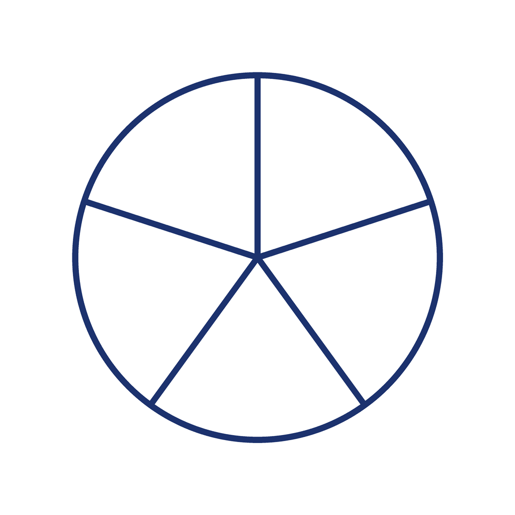 Fraction Circle — 0/5 (zero)