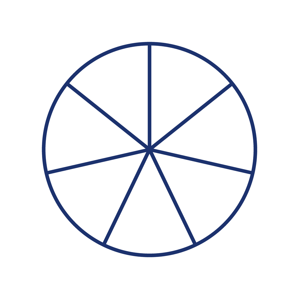 Fraction Circle — 0/7 (zero)