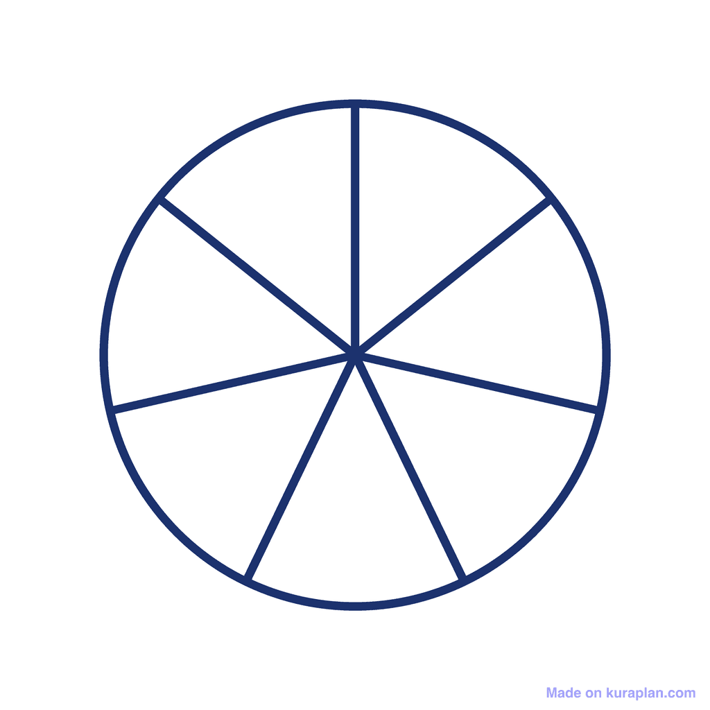 Fraction Circle — 0/7 (zero)