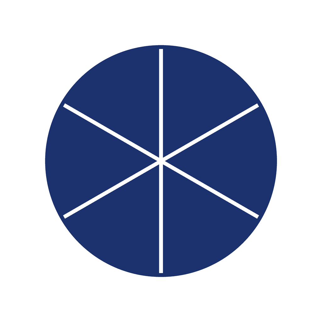 Fraction Circle — 6/6 (one whole)