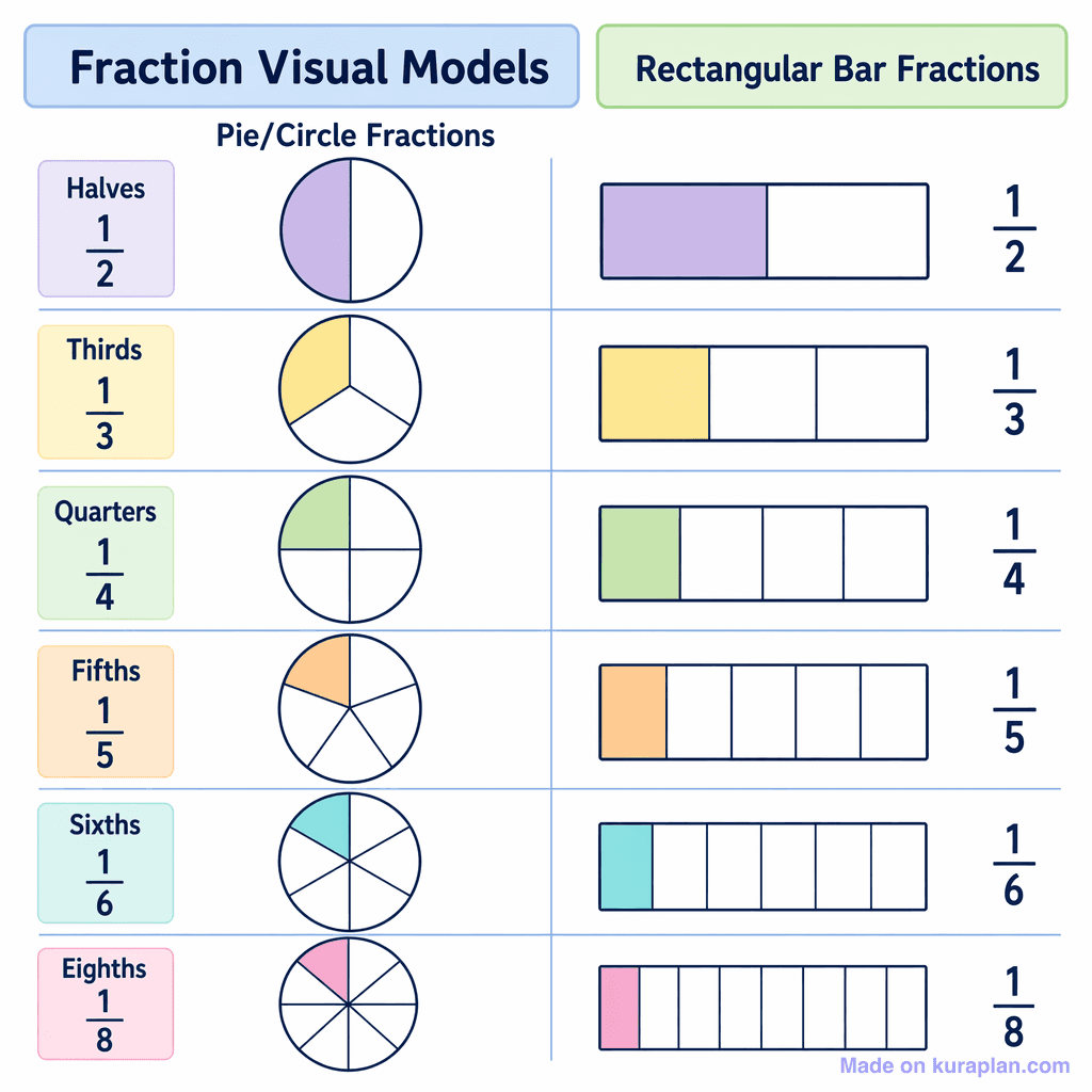 Fraction Visual Models (simple)