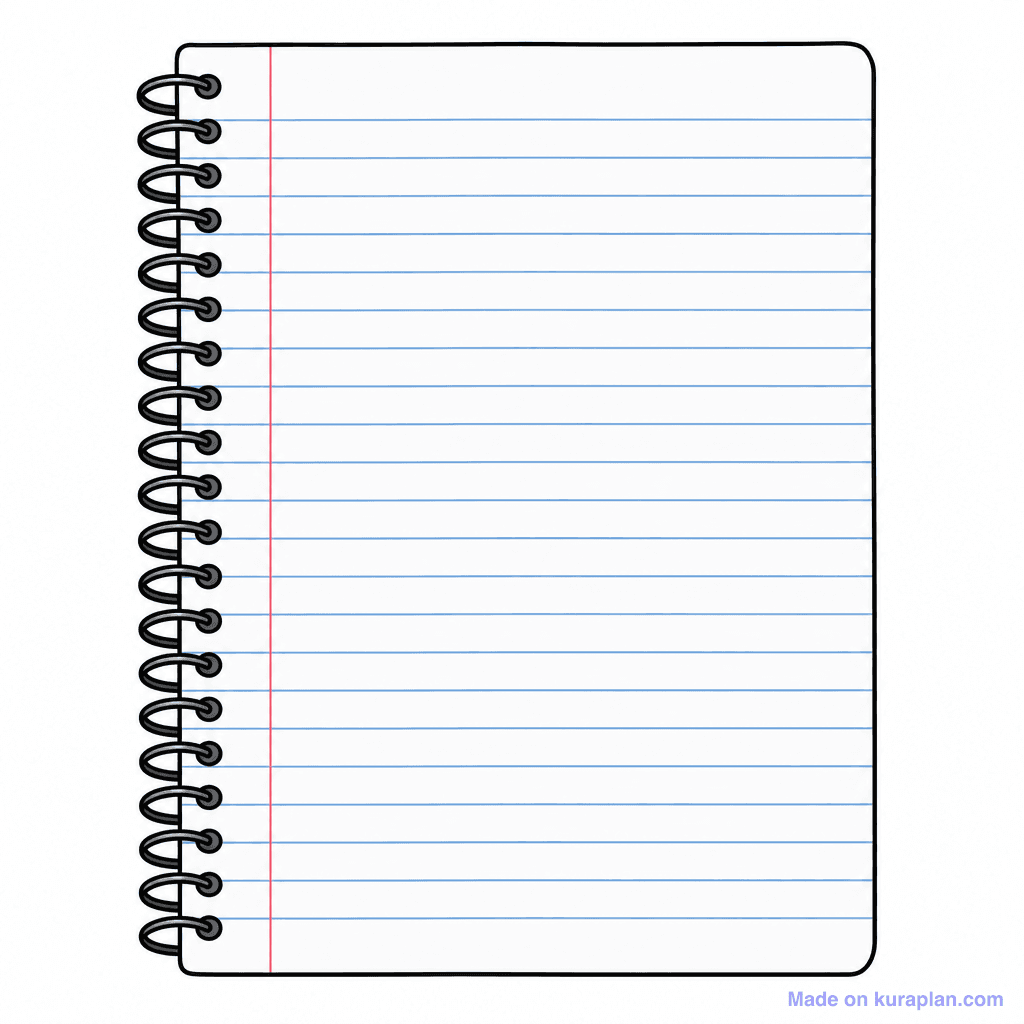 Frame Notebook Page Spiral