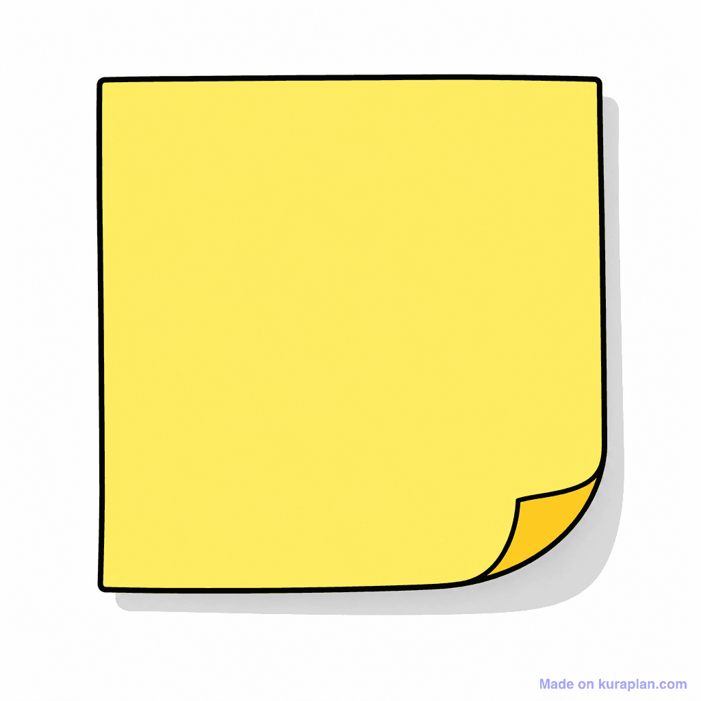 Frame Sticky Note Yellow