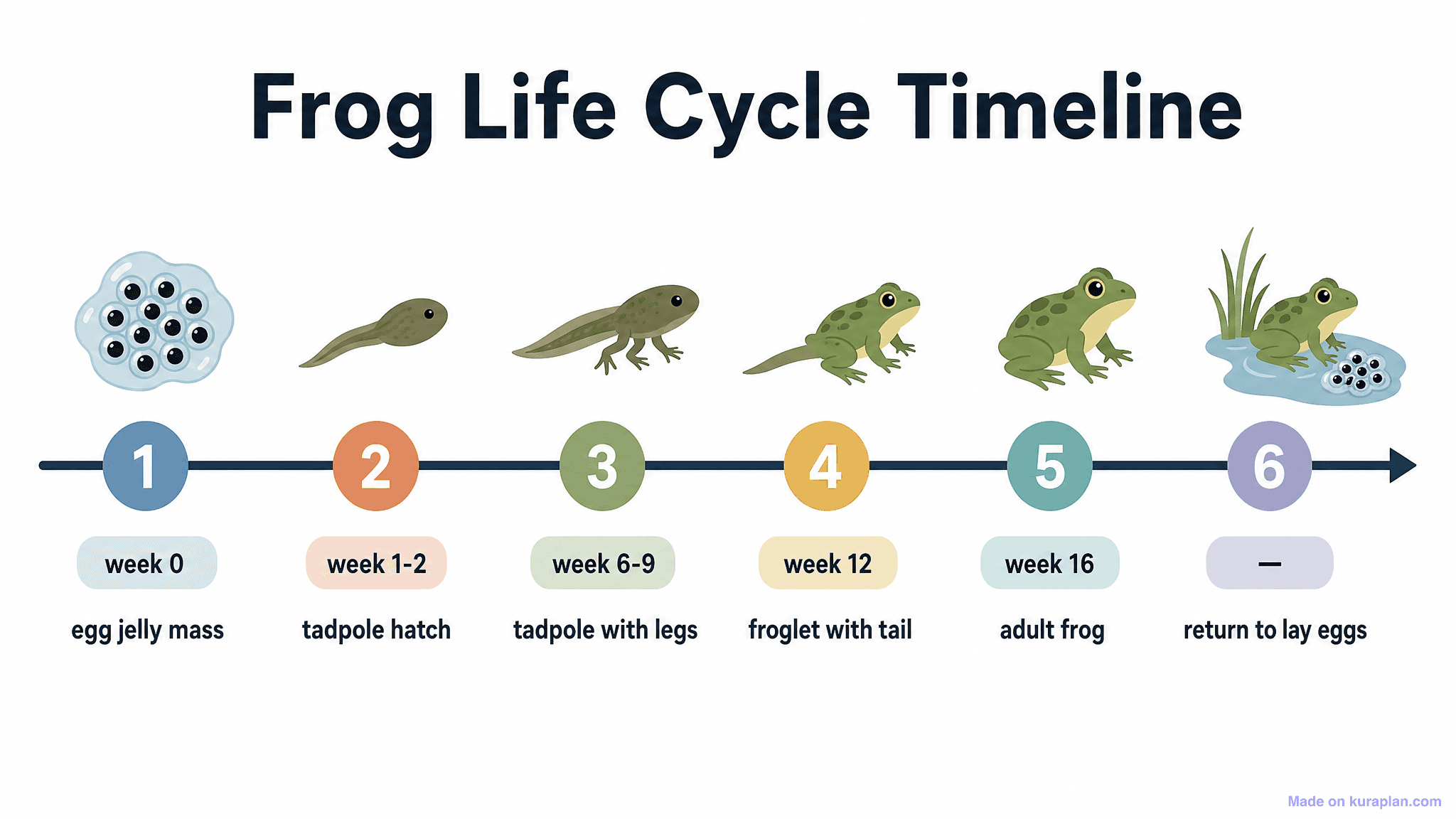 Frog Life Cycle Timeline
