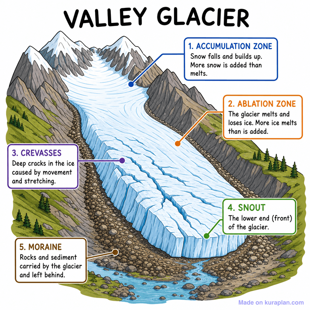 Glacier Cross Section Anatomy