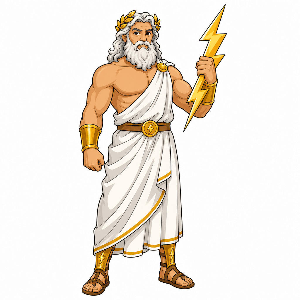 Zeus, king of the Greek gods